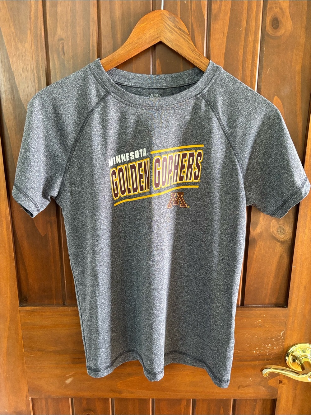 Kids Gray Minnesota Golden Gophers Short Sleeve Tee